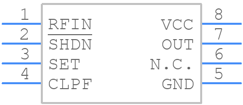 MAX4002EUA+T - Analog Devices - PCB symbol