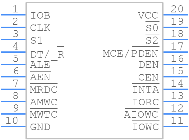 CP82C88 - Renesas Electronics - PCB symbol