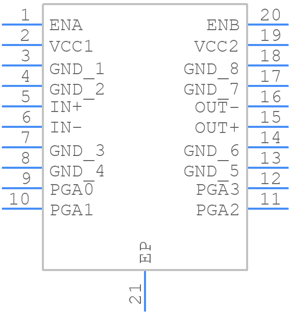 LT5514EFE#PBF - Analog Devices - PCB symbol