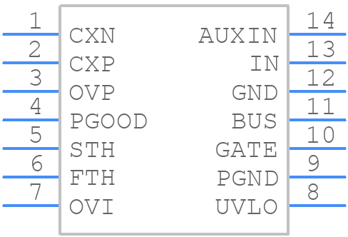 MAX5079EUD+ - Analog Devices - PCB symbol