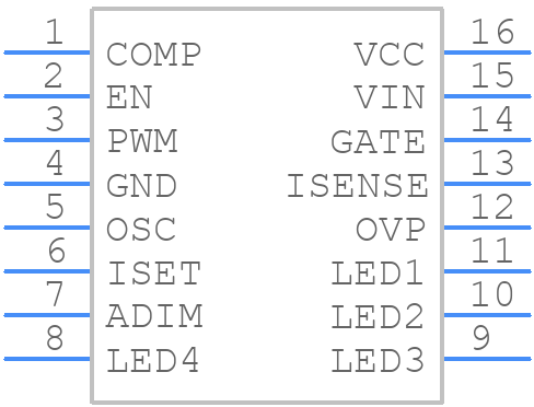 MP3398LGS-P - Monolithic Power Systems (MPS) - PCB symbol