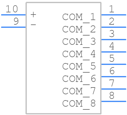 TDS08 - Apem - PCB symbol