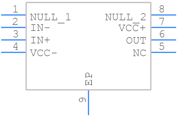 THS4041IDGN - Texas Instruments - PCB symbol