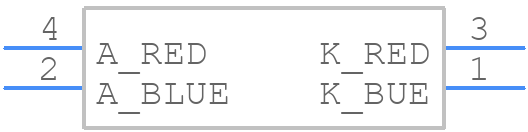APHB1608LVBDSEKJ3C - Kingbright - PCB symbol