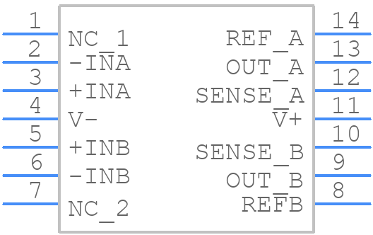 INA2133UE4 - Texas Instruments - PCB symbol