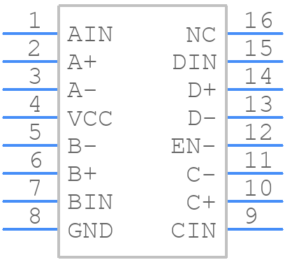 AEIC-7273-S16 - Avago Technologies - PCB symbol