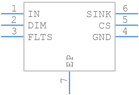 MAX16839ATT/V+T - Analog Devices - PCB symbol