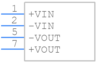 RKE0505S/H - RECOM Power - PCB symbol