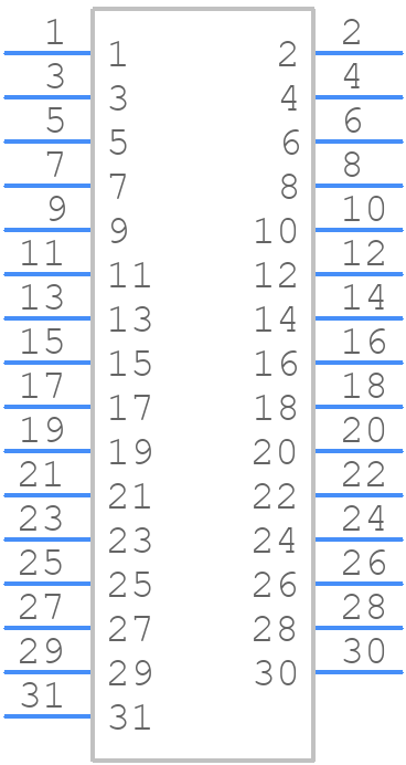 DF9A-31P-1V(22) - Hirose - PCB symbol