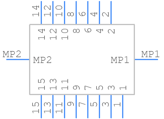 DF9A-15S-1V(22) - Hirose - PCB symbol