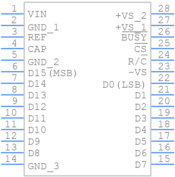 ADS7815U/1K - Texas Instruments - PCB symbol