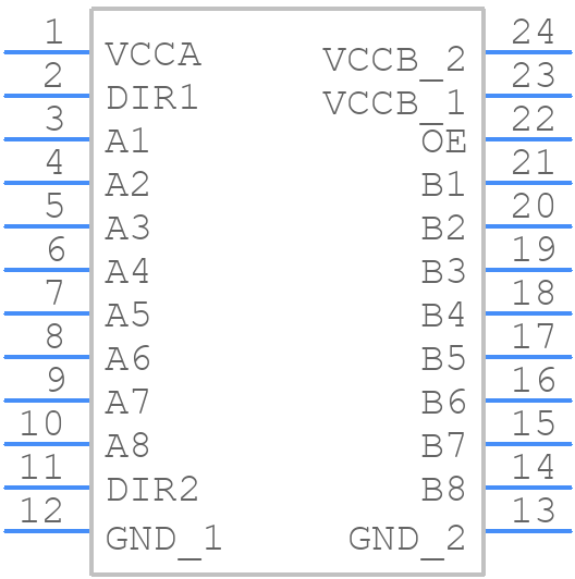 SN74AXC8T245PWR - Texas Instruments - PCB symbol