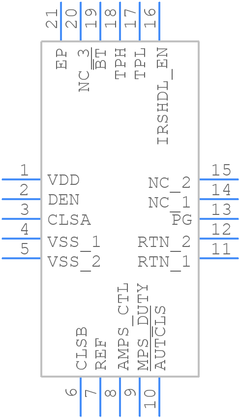 TPS2372-3RGWR - Texas Instruments - PCB symbol