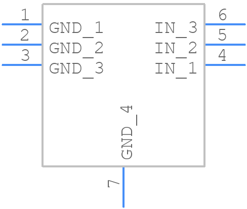 TVS2200DRVR - Texas Instruments - PCB symbol