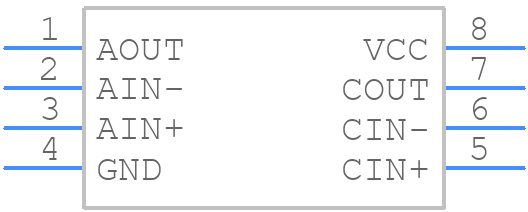 TLV2302ID - Texas Instruments - PCB symbol