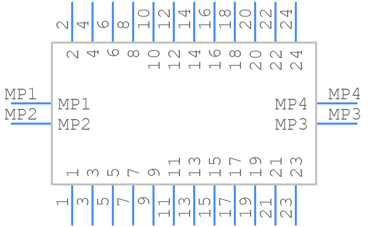501951-2410 - Molex - PCB symbol