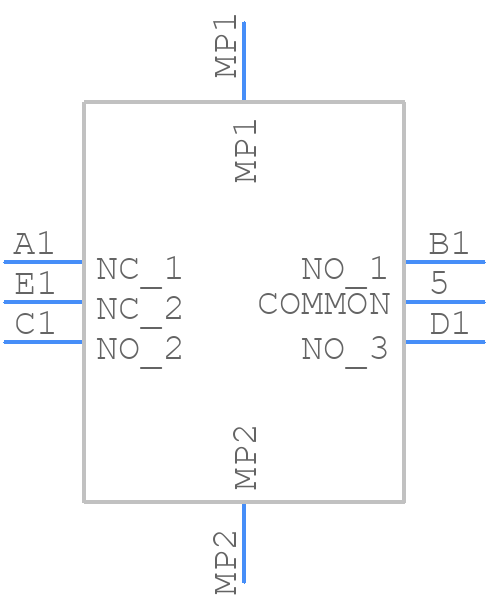 JS1400BVQ - E-Switch - PCB symbol