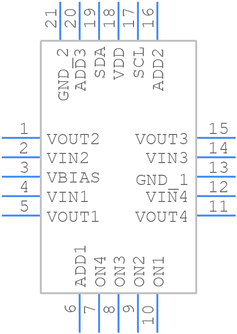 TPS22994RUKT - Texas Instruments - PCB symbol
