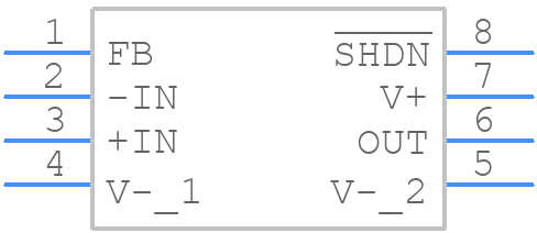 LTC6228HS8#PBF - Analog Devices - PCB symbol