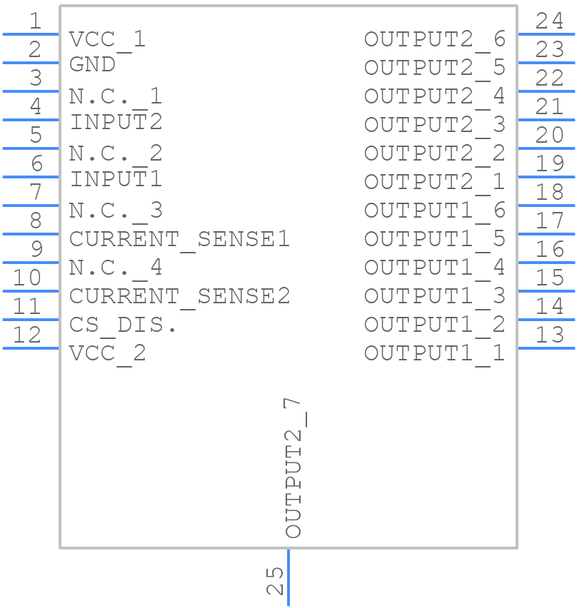 VND5E025AKTR-E - STMicroelectronics - PCB symbol