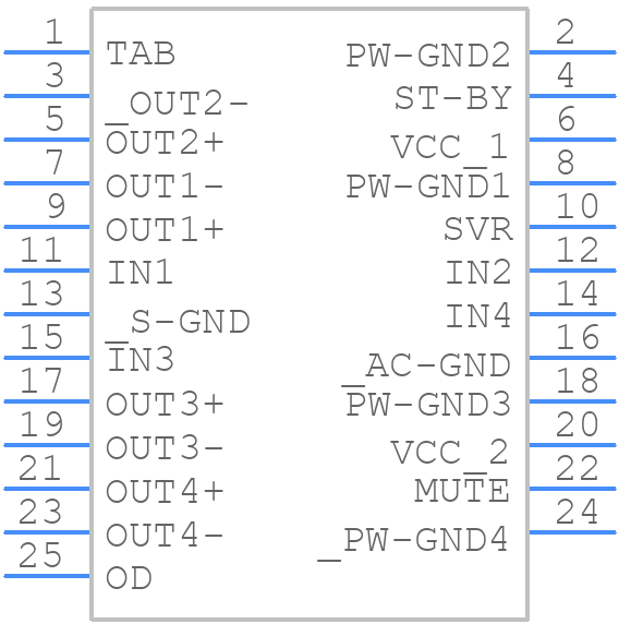 STPA008-QIX - STMicroelectronics - PCB symbol