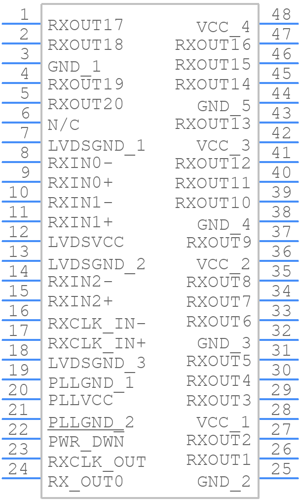 DS90CR216MTD - Texas Instruments - PCB symbol