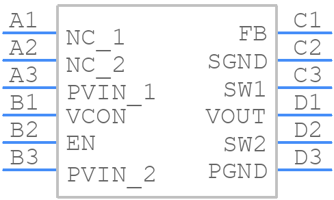 LM3209TLX-G3/NOPB - Texas Instruments - PCB symbol