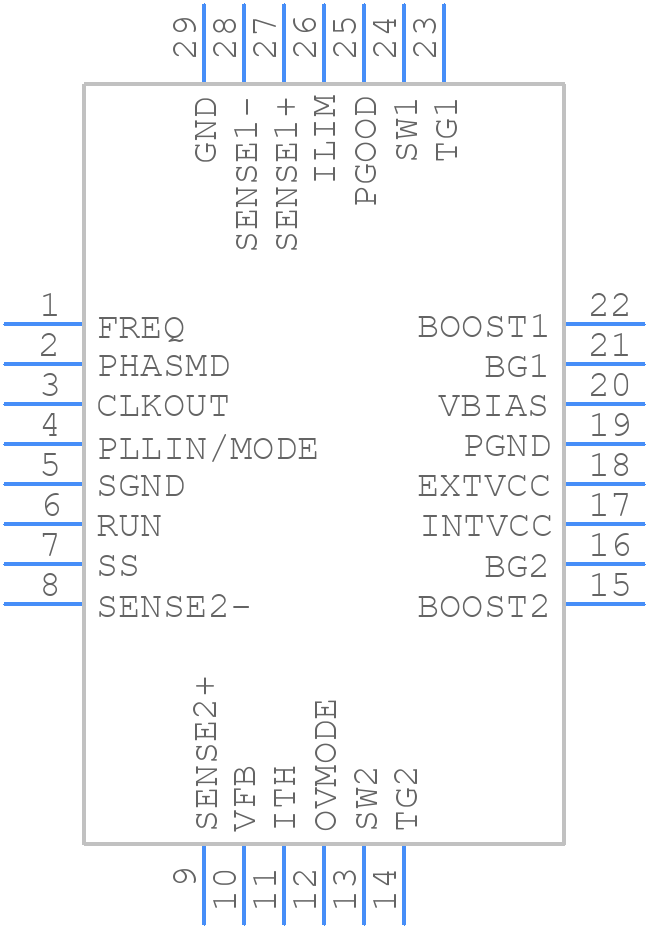 LTC3784MPUFD#TRPBF - Analog Devices - PCB symbol