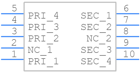 PA3856.005NLT - Yageo Group - PCB symbol