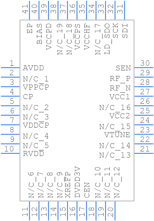 HMC840LP6CE - Analog Devices - PCB symbol