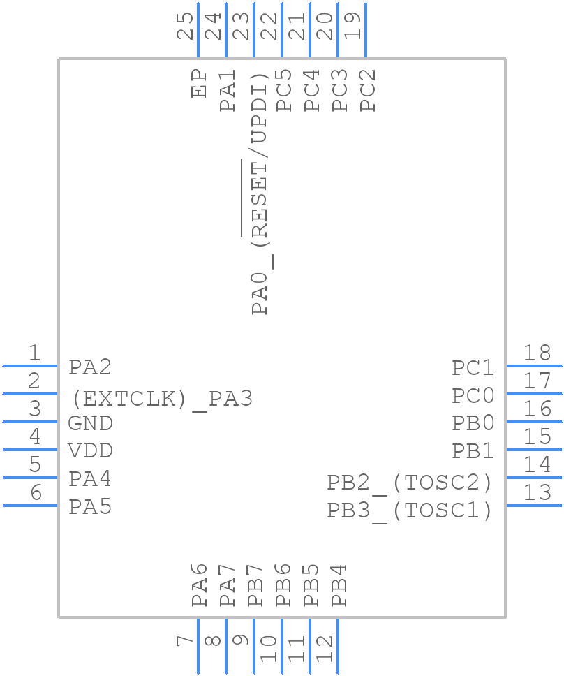 ATTINY817-MN - Microchip - PCB symbol