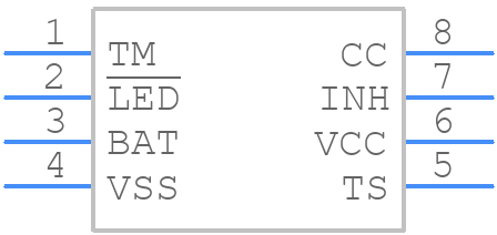 BQ2002CPNE4 - Texas Instruments - PCB symbol