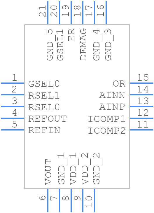 DRV421RTJR - Texas Instruments - PCB symbol