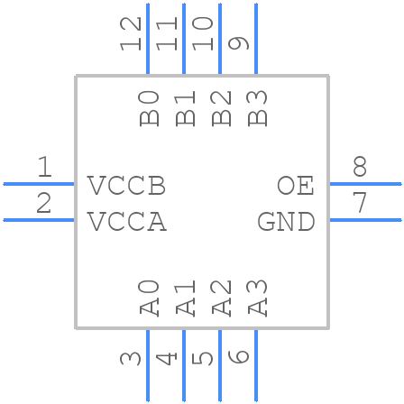 FXMAR2104UMX - onsemi - PCB symbol