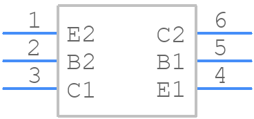 SBC857CDW1T1G - onsemi - PCB symbol