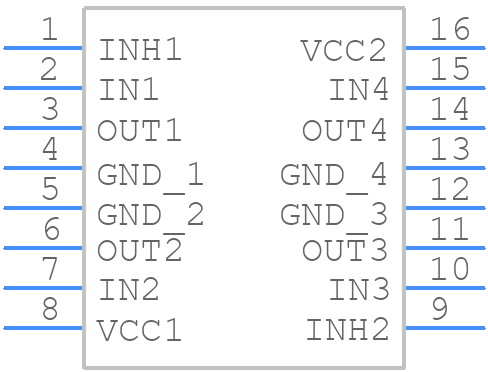 LB1650 - Sanyo - PCB symbol