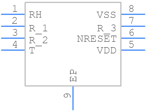 SHT30-ARP-B2.5KS - Sensirion - PCB symbol