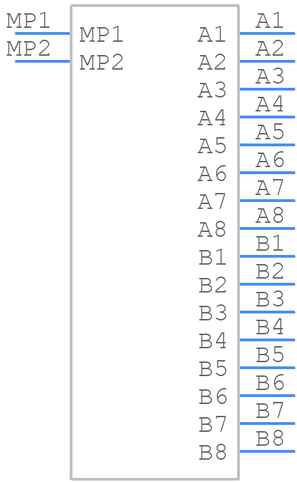 0438410003 - Molex - PCB symbol