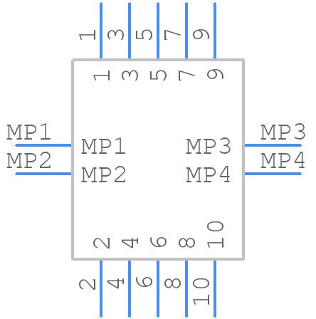 BM28B0.6-10DP/2-0.35V(53) - Hirose - PCB symbol