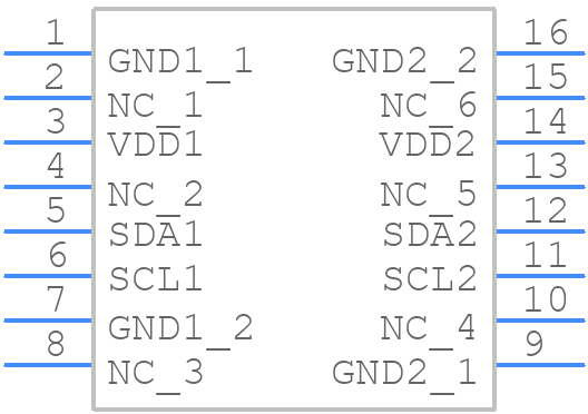 ADUM2250ARWZ - Analog Devices - PCB symbol