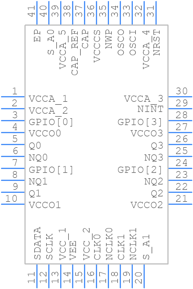 8T49N242-999NLGI - Renesas Electronics - PCB symbol