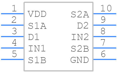 ADG787BRMZ-REEL - Analog Devices - PCB symbol