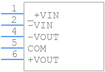 RD-2412D/P - RECOM Power - PCB symbol