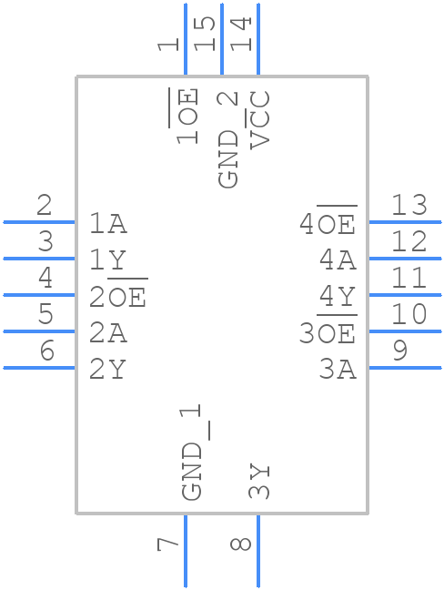 74ABT125BQ,115 - Nexperia - PCB symbol