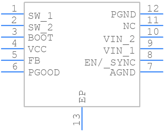 LMR23625CFPQDRRTQ1 - Texas Instruments - PCB symbol