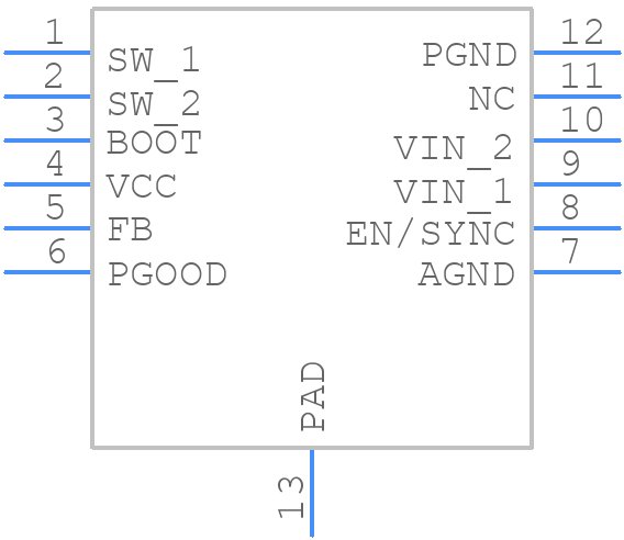 LMR23625CFPDRRT - Texas Instruments - PCB symbol