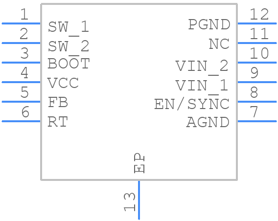 LMR23615DRRT - Texas Instruments - PCB symbol