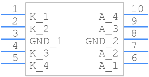 SP3420-04UTG - LITTELFUSE - PCB symbol