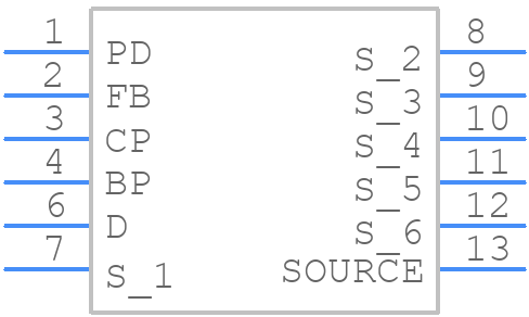 LNK6777K - Power Integrations - PCB symbol