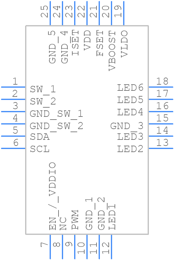 LP8556SQ-E09/NOPB - Texas Instruments - PCB symbol